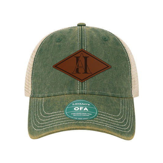 2A Diamond Leather Patch Dad Hat