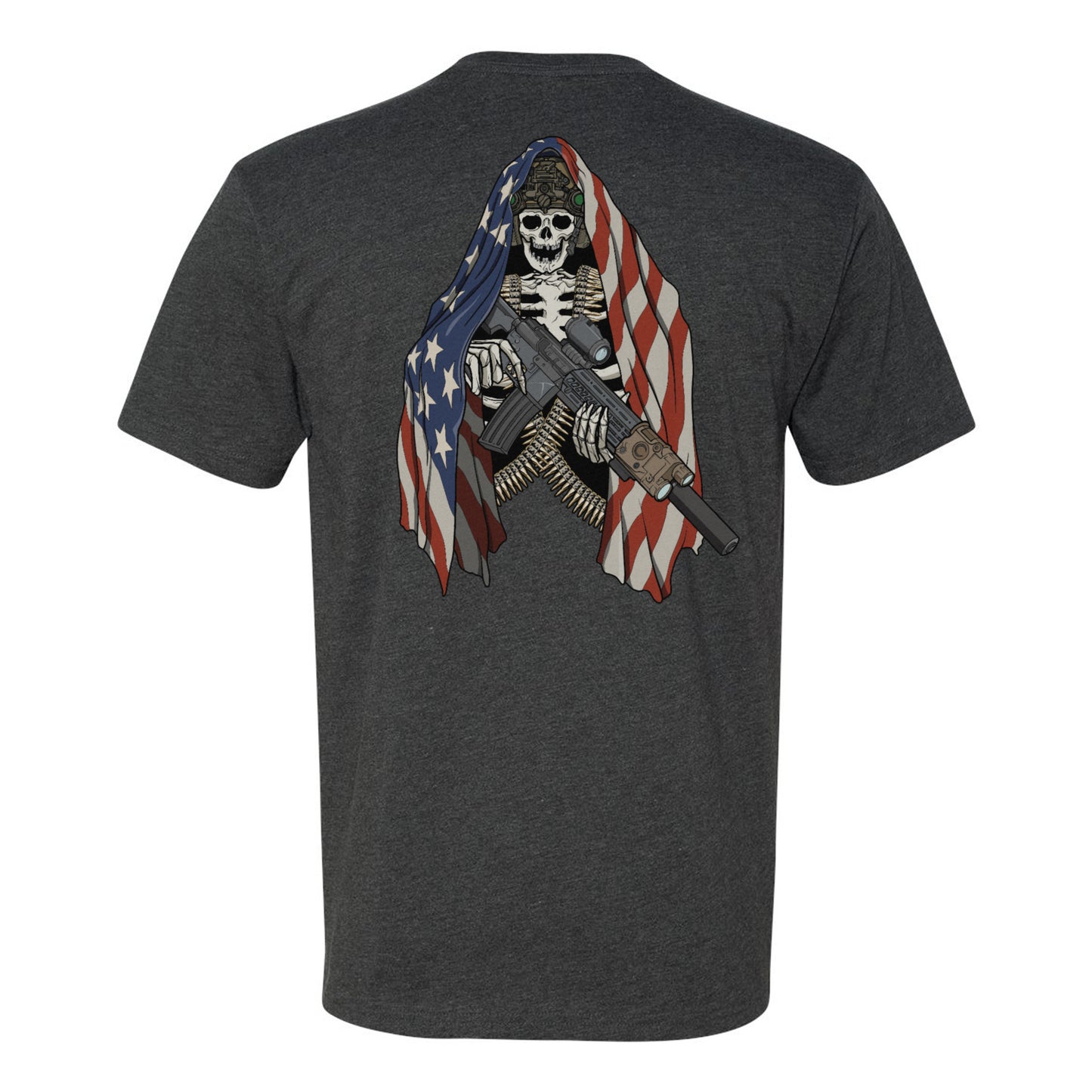 American Flag Skeleton Tee