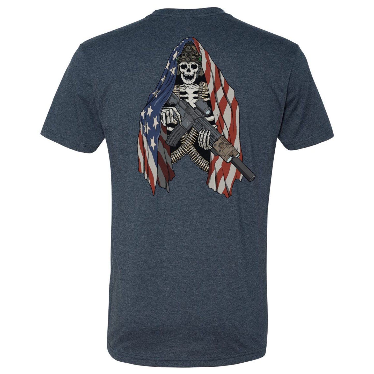American Flag Skeleton Tee