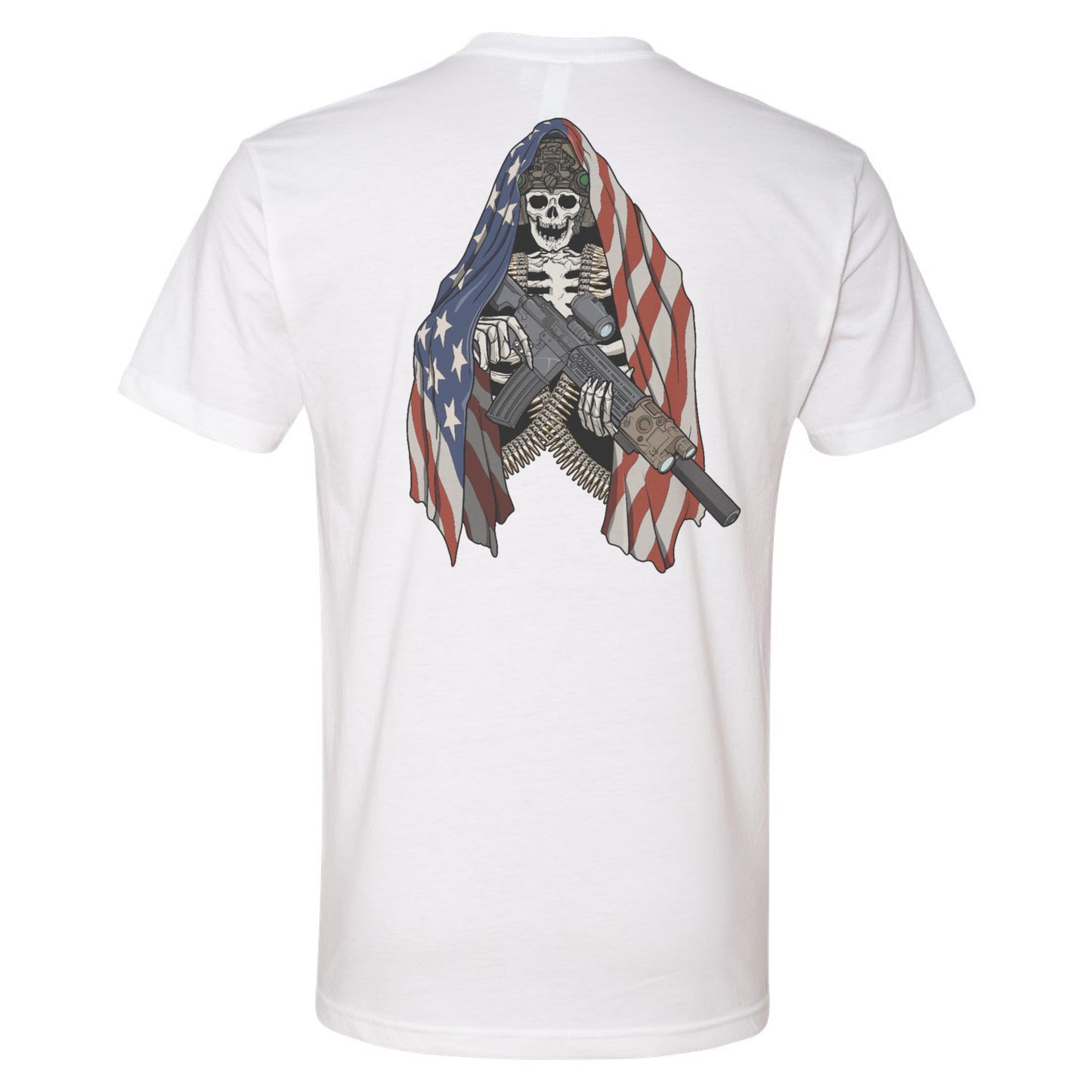 American Flag Skeleton Tee
