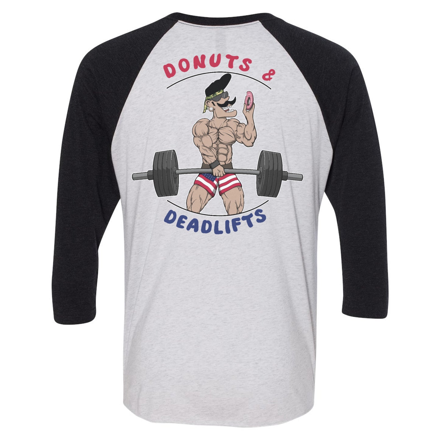 Deadlifts & Donuts Redux Raglan