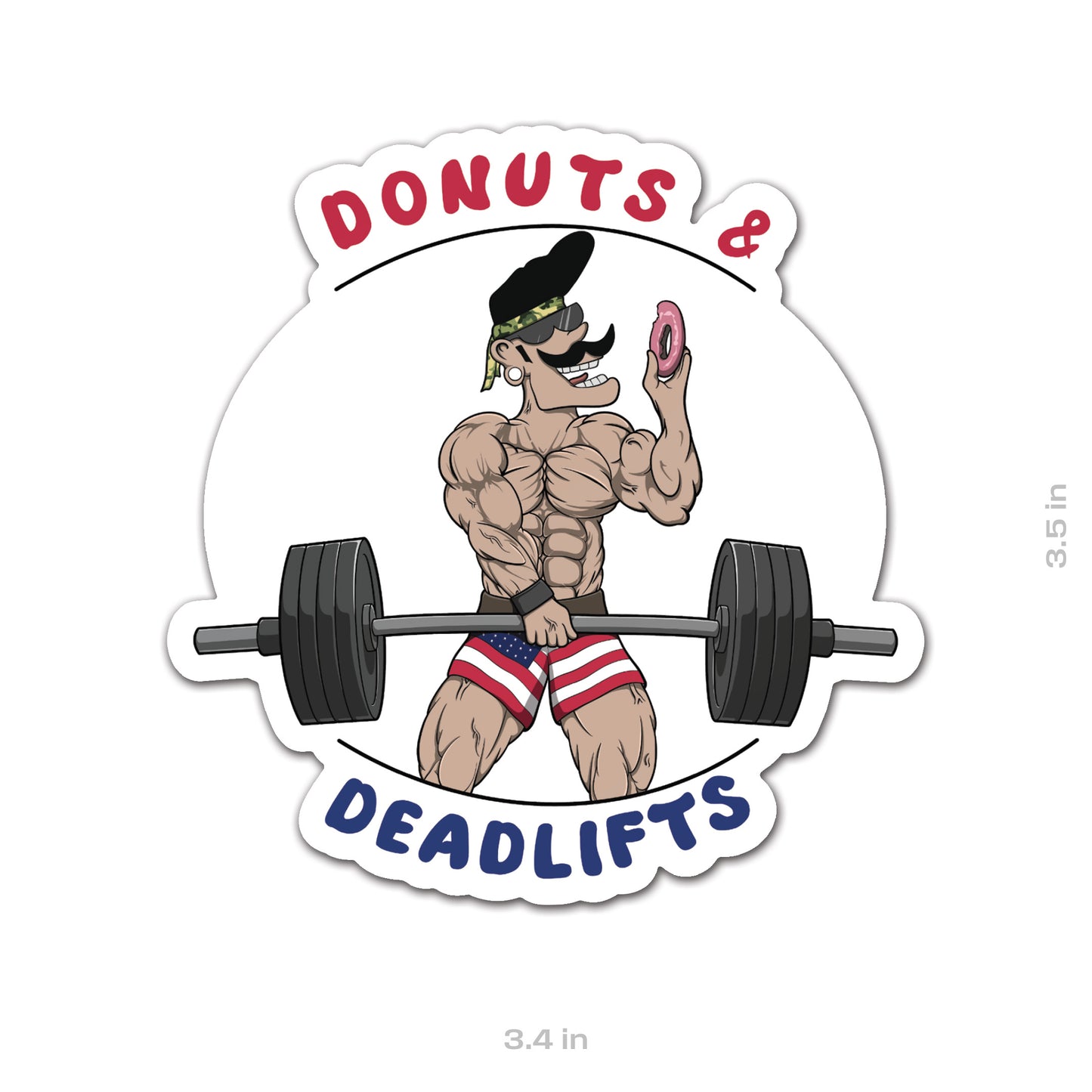 Deadlifts & Donuts Redux Sticker