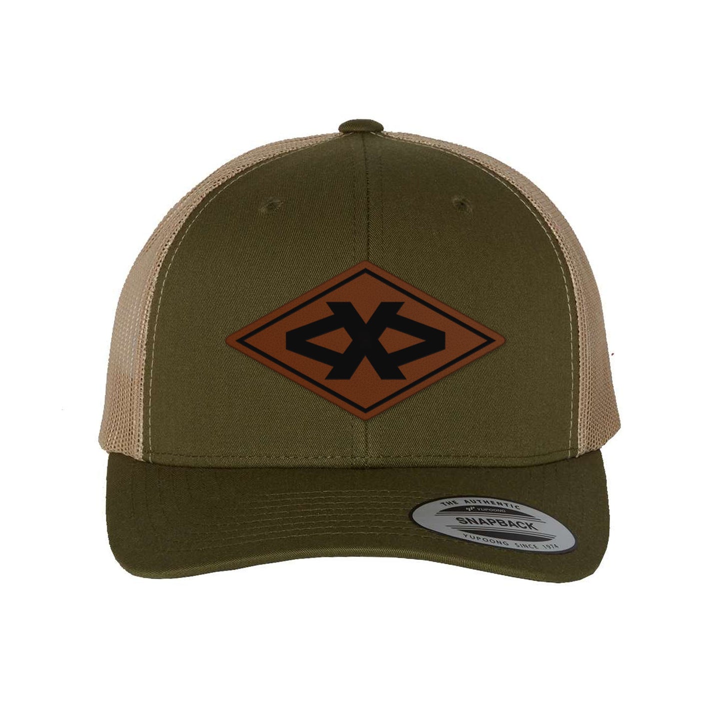 Batt Diamond Leather Patch Snapback