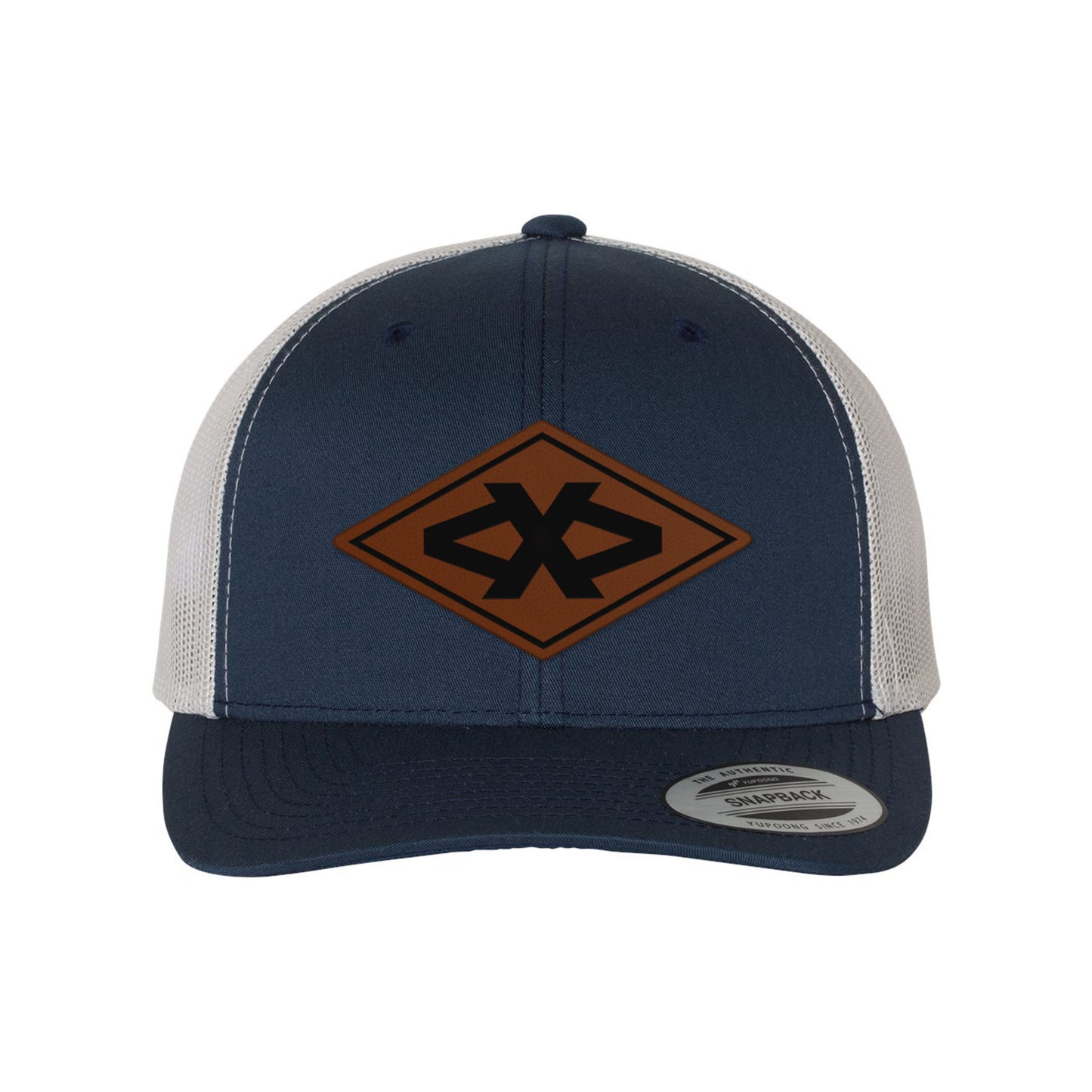 Batt Diamond Leather Patch Snapback