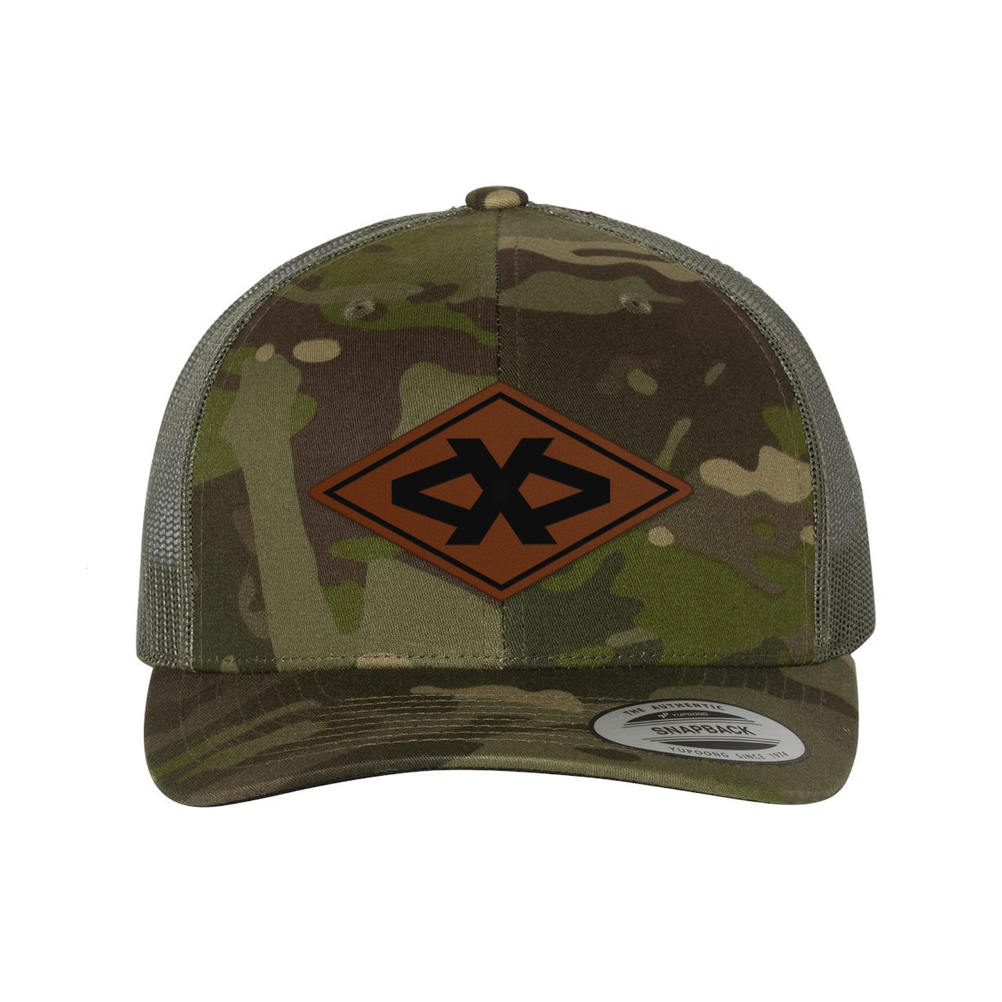 Batt Diamond Leather Patch Snapback