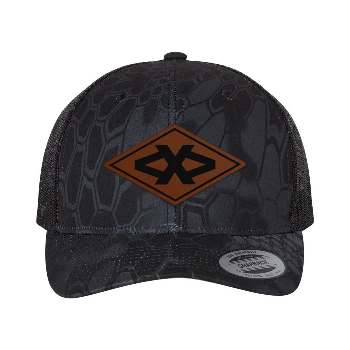 Batt Diamond Leather Patch Snapback