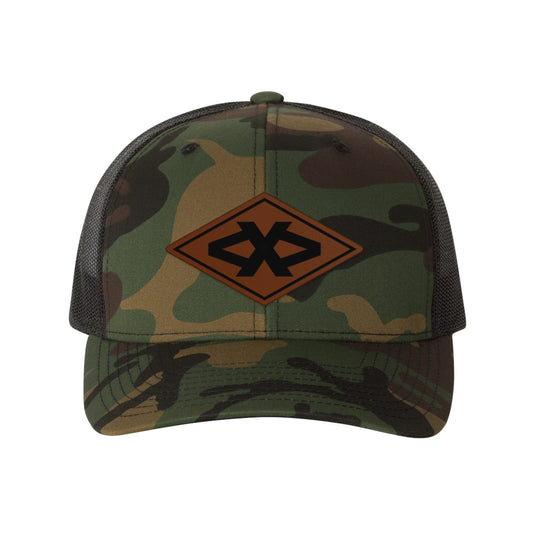 Batt Diamond Leather Patch Snapback