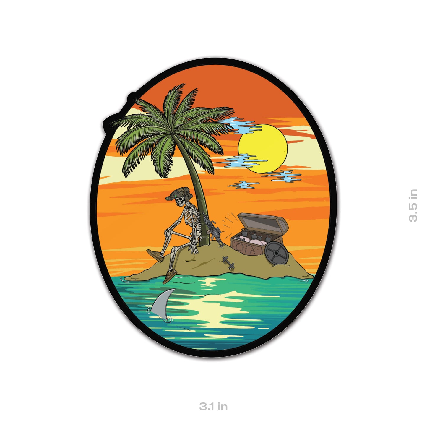 Skull Island Sticker