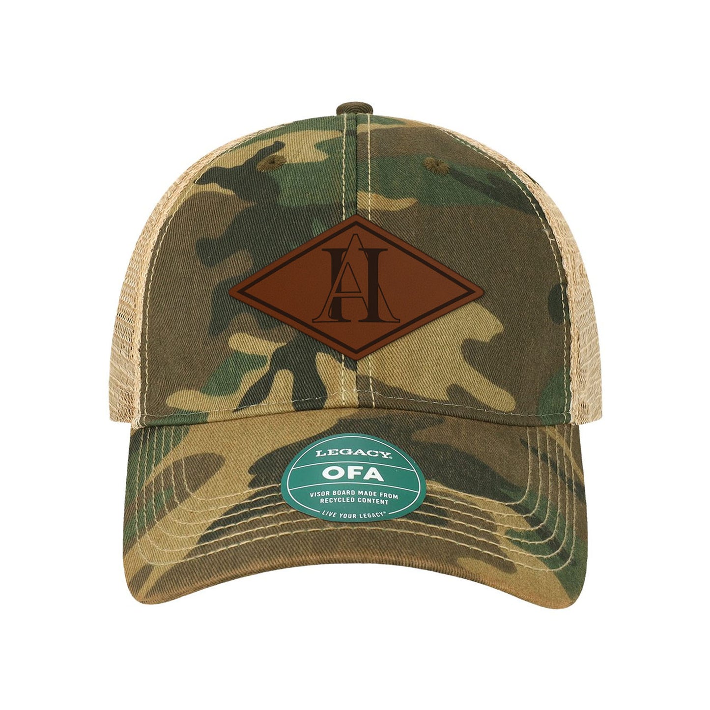 2A Diamond Leather Patch Dad Hat