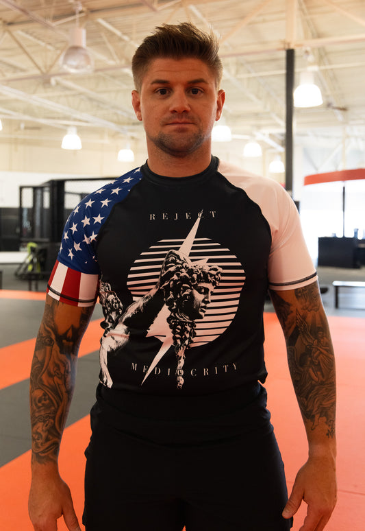 Reject Mediocrity Rash Guard
