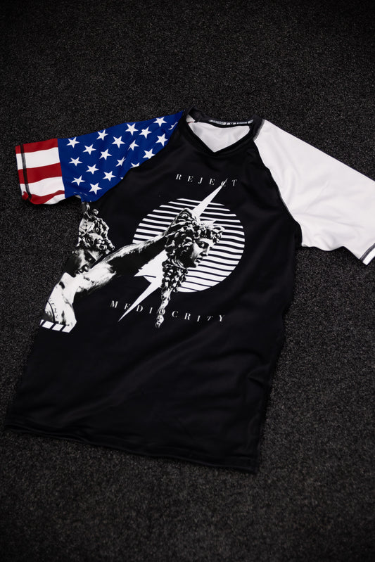Reject Mediocrity Rash Guard