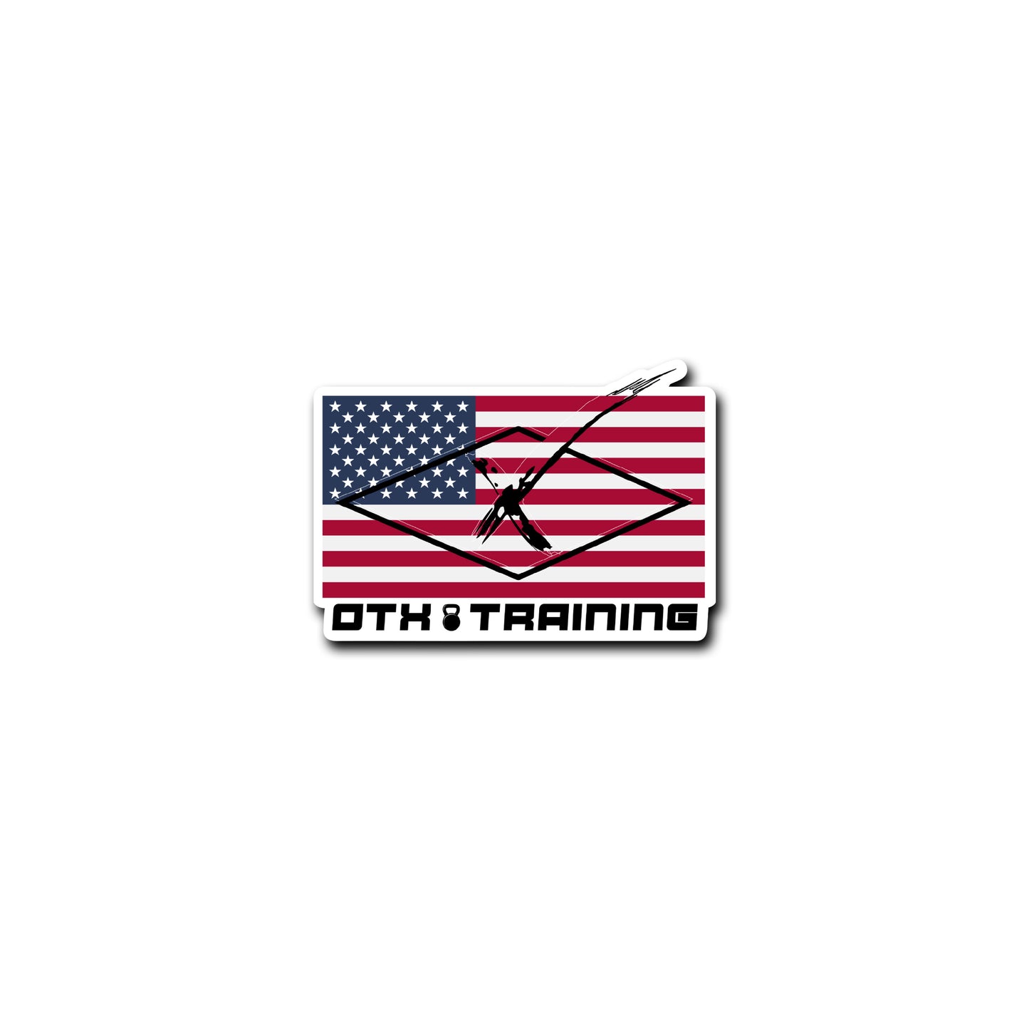 OTX Patriot Flag Sticker