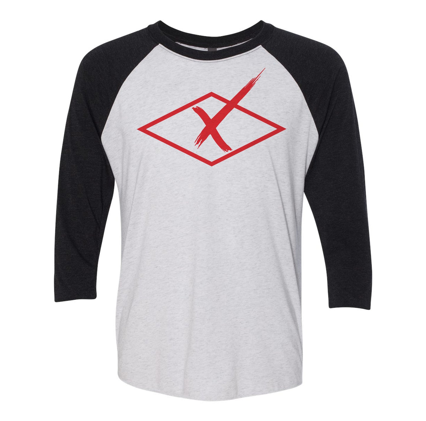 On The X Training Diamond Chest Logo Raglan