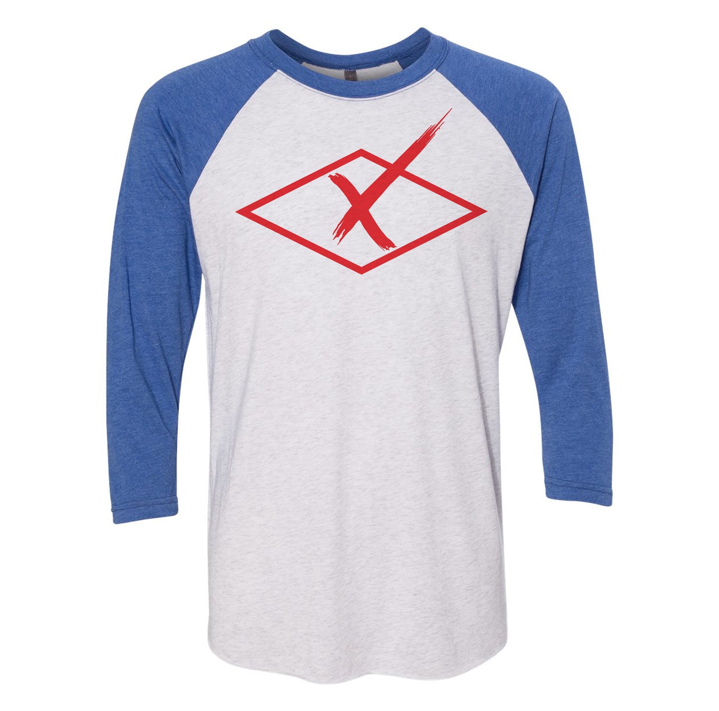 On The X Training Diamond Chest Logo Raglan