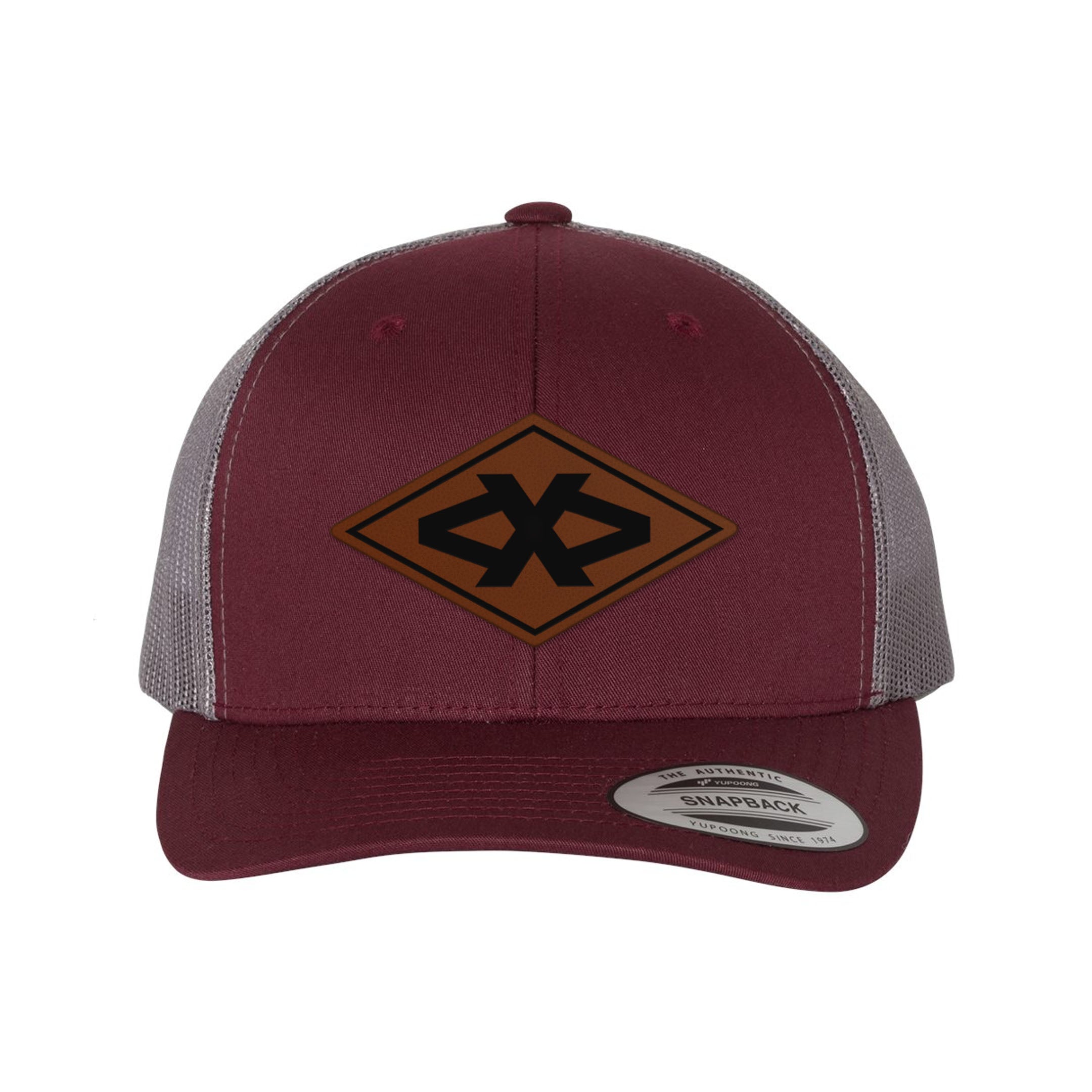 Batt Diamond Leather Patch Snapback – ONTHEX